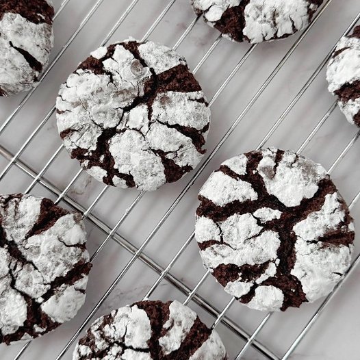Crinkle Brownie Cookies