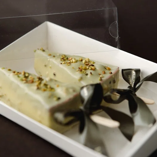 Pistachio Cherry Cheesecake Sticks